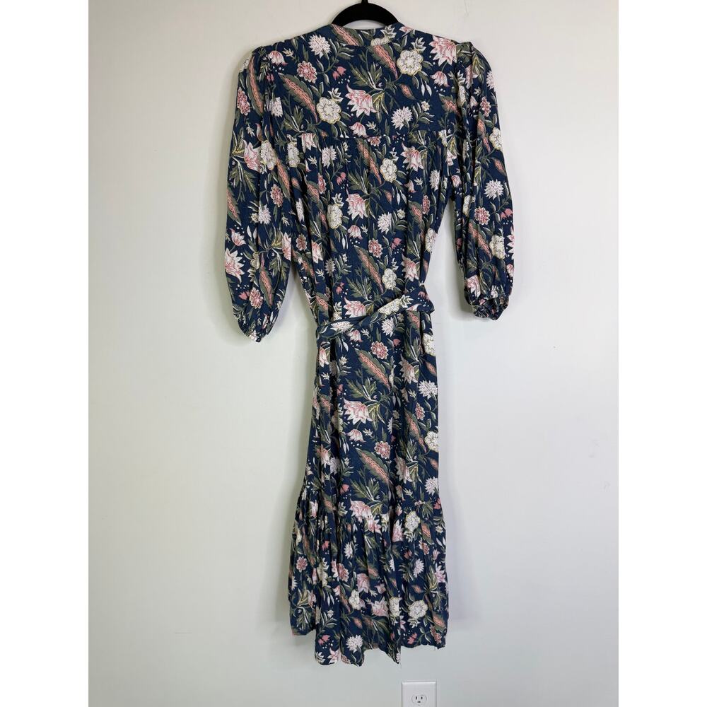 DRA Los Angeles Floral Boho belted Midi Dress size XS - Picture 6 of 8
